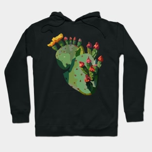 Corazón Nopal - Heart Cactus Hoodie